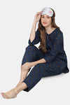 Shararat Cotton Pyajama Set - Dark Blue — thumbnail 6